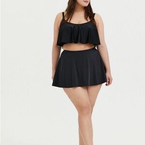 Black Torrid Swim Skirt Size 2 NWOT
